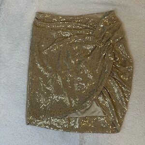 ASTR The Label Dancing Queen skirt in gold small